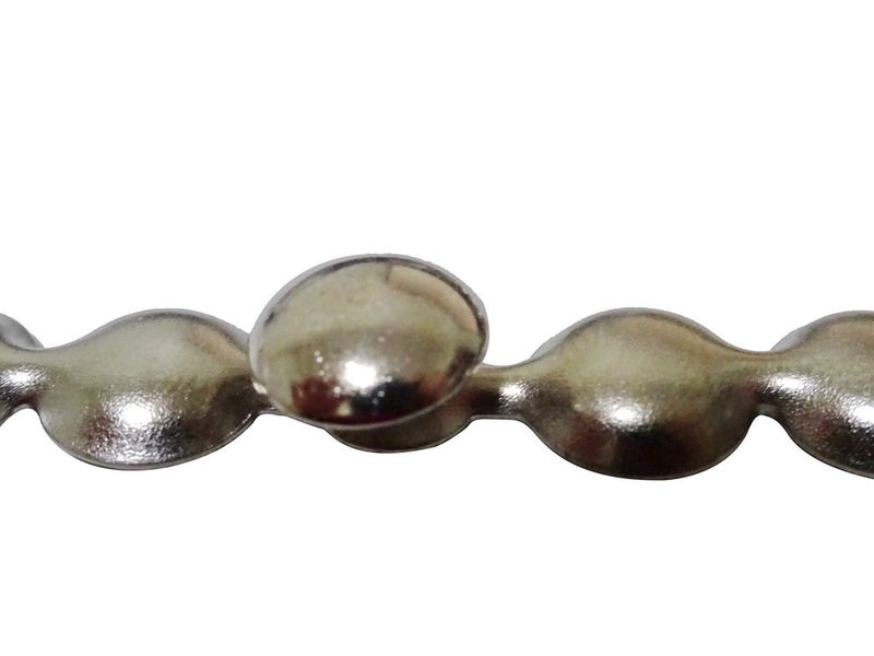 decotacksÂ® Silver Upholstery Nailhead Trim, Silver Upholstery Nails/Tack, in Short (4in Long) Strips 7/16in (11mm) Head Diameter, Covers 6 Meters (6,6 Yards) [Nickel/Silver Finish] DX0511NI-S6M - Image 4